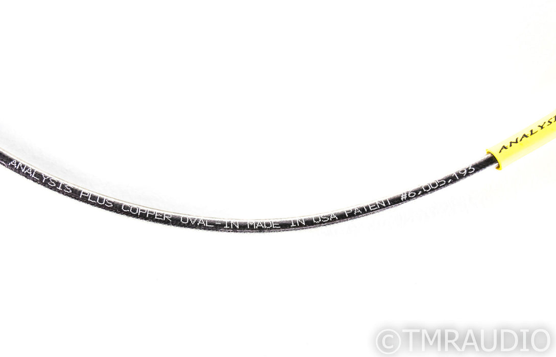 Analysis Plus Copper Oval-IN XLR Cables; .5m Pair Interconnects