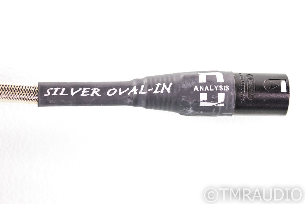 Analysis Plus Silver Oval-IN XLR to RCA Cables; 1.5m Pair Interconnects