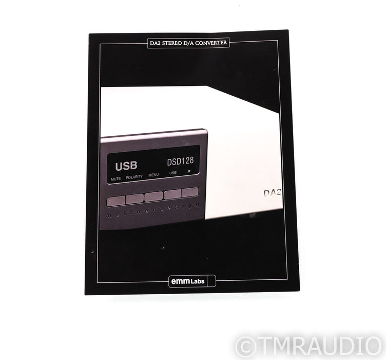 EMM Labs DA2 DAC; D/A Converter; Meitner Design; DA-2