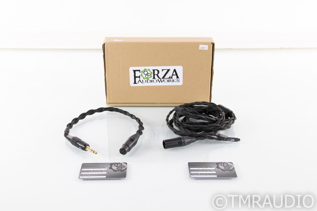Forza Audio Noir Balanced Headphone Cable For Sennheiser; 8ft; 4-pin XLR Adaptor
