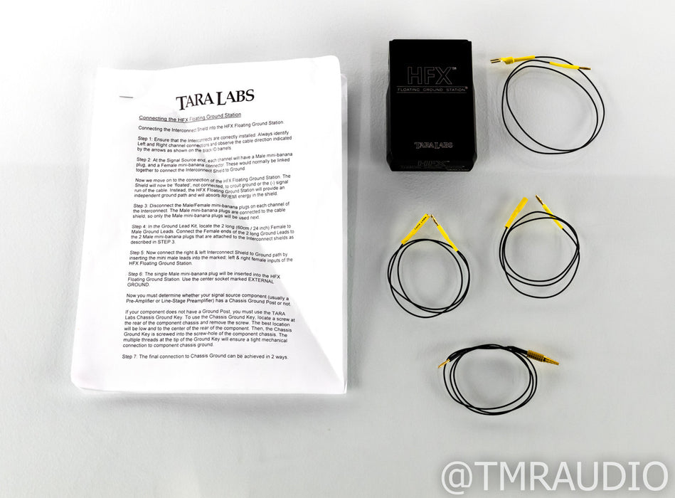 Tara Labs The Zero Evolution XLR Cables; 1.5m Pair Balanced Interconnects w/ HFX