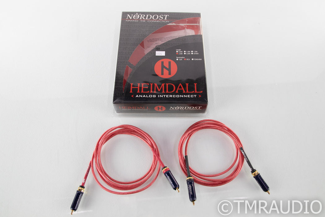 Nordost Heimdall RCA Cables; 2m Pair; Norse; WBT-0110 Cu Terminations
