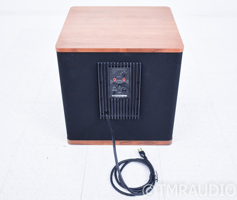 Vandersteen 2Wq Powered Subwoofer; WX-2 Crossover; Oak Finish