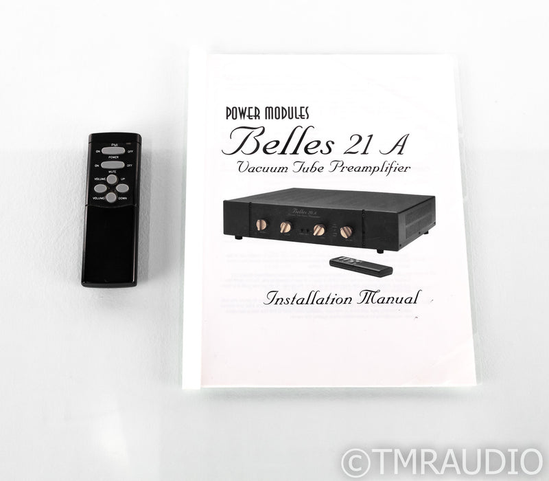 Belles 21A Stereo Tube Preamplifier; Auricap Upgrade; 21-A; Remote