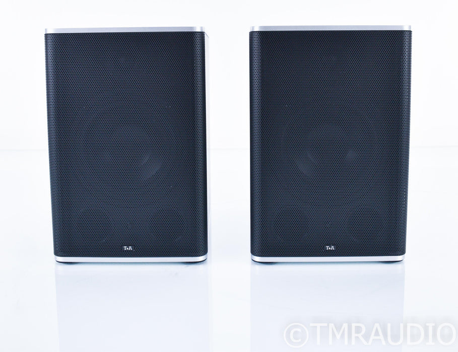 T+A B8 Bookshelf Speakers; Black & Silver Pair; B-8