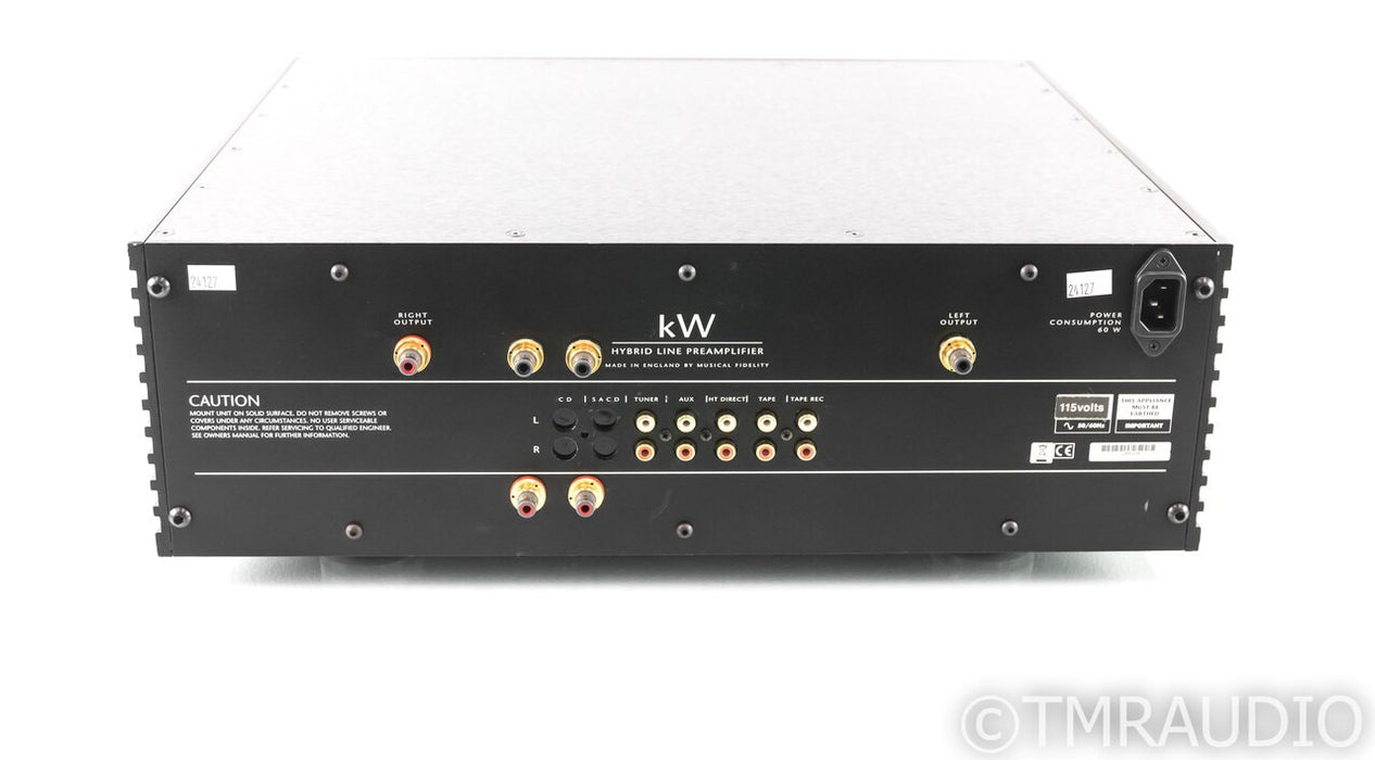 Musical Fidelity kW Hybrid Stereo Preamplifier; Remote; Upgraded