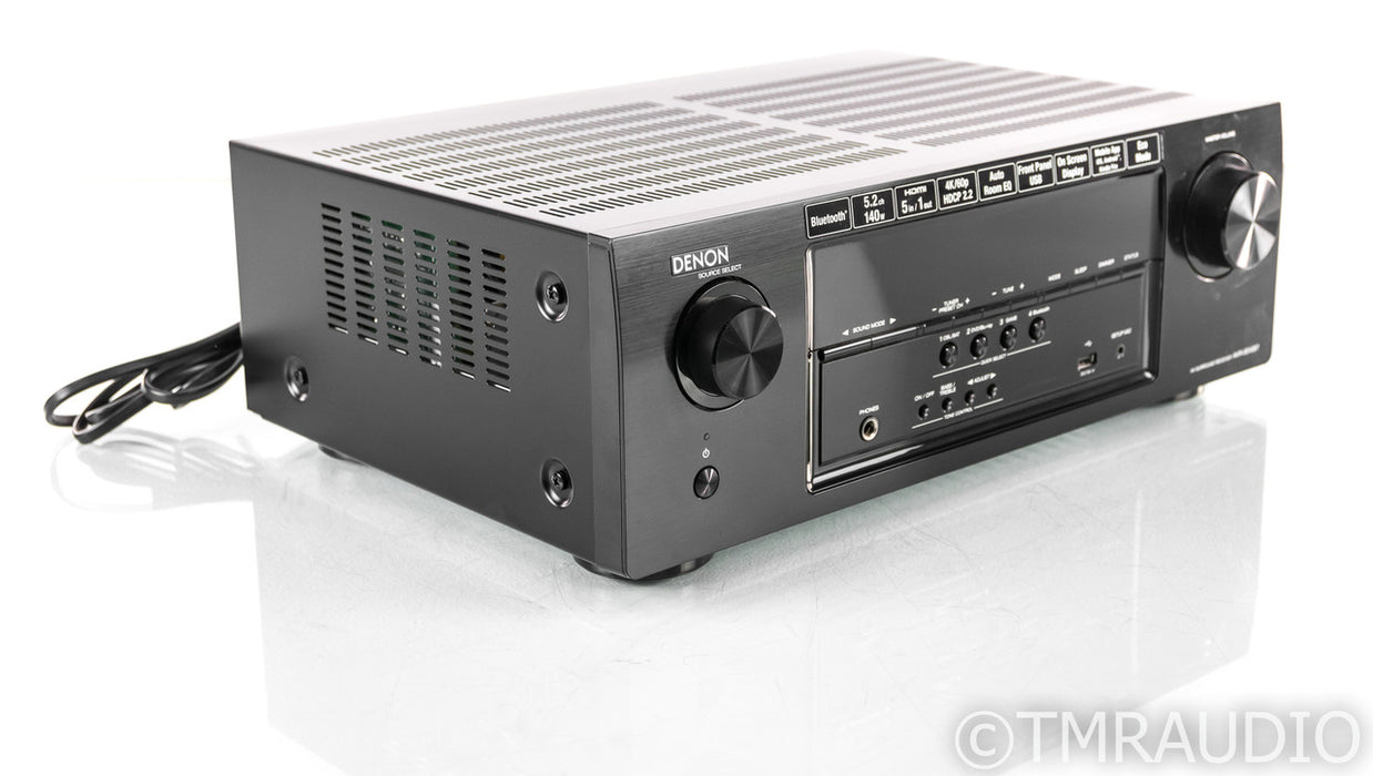 Denon AVR-S510BT 5.2 Channel Home Theater Receiver; Remote; 4K UHD; Bluetooth