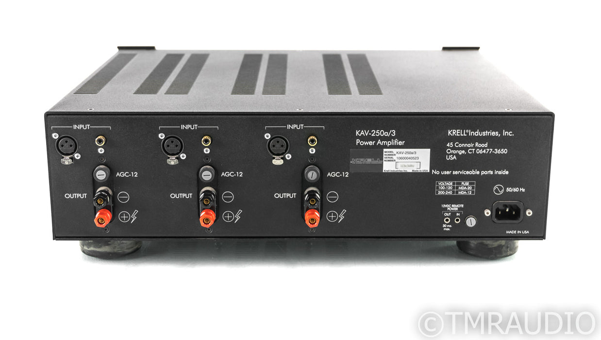 Krell KAV-250a/3 3-Channel Power Amplifier; KAV250A3