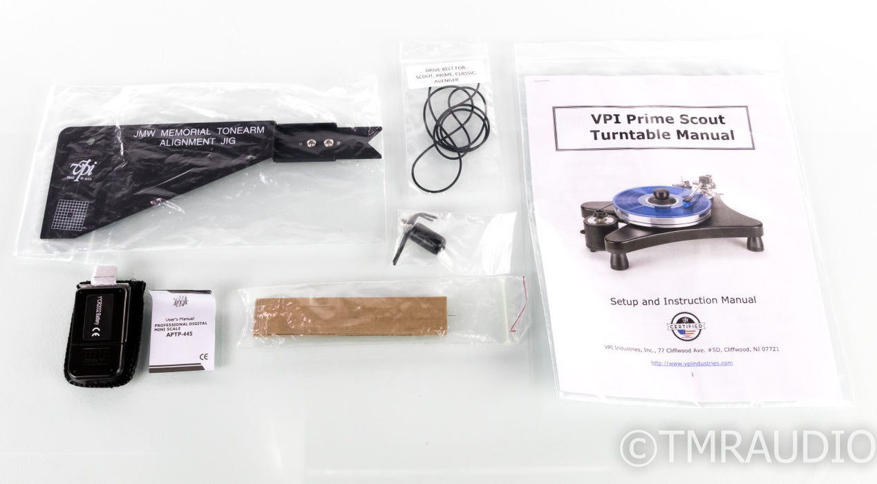 VPI Super Prime Scout Turntable; White w/ VTA On-The-Fly