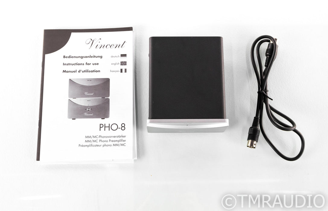 Vincent PHO-8 Stereo MM / MC Phono Preamplifier; w/ PHO-8ps Power Supply