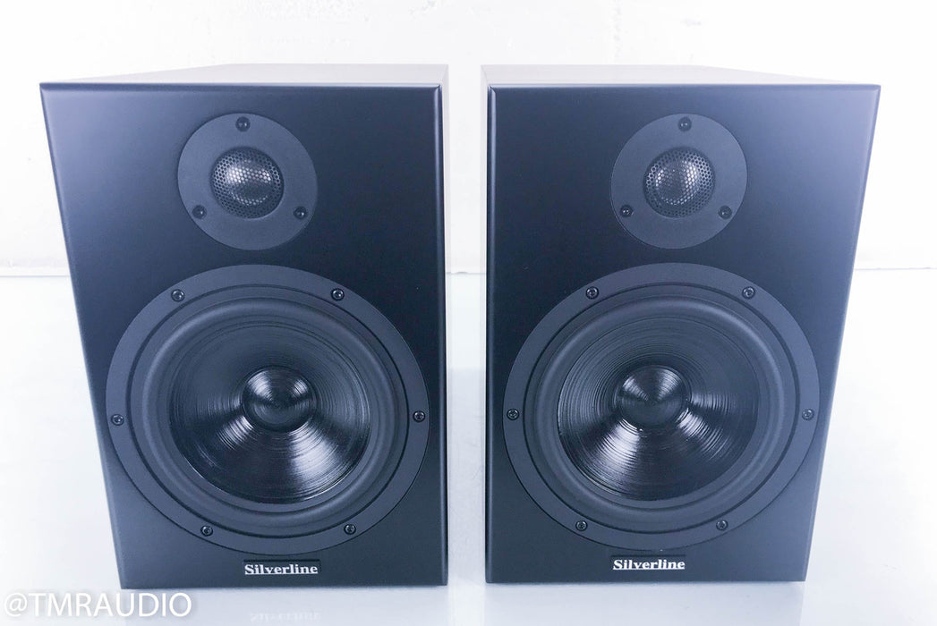 Silverline Minuet Grand Bookshelf Speakers; Rosewood Pair; Great Condition