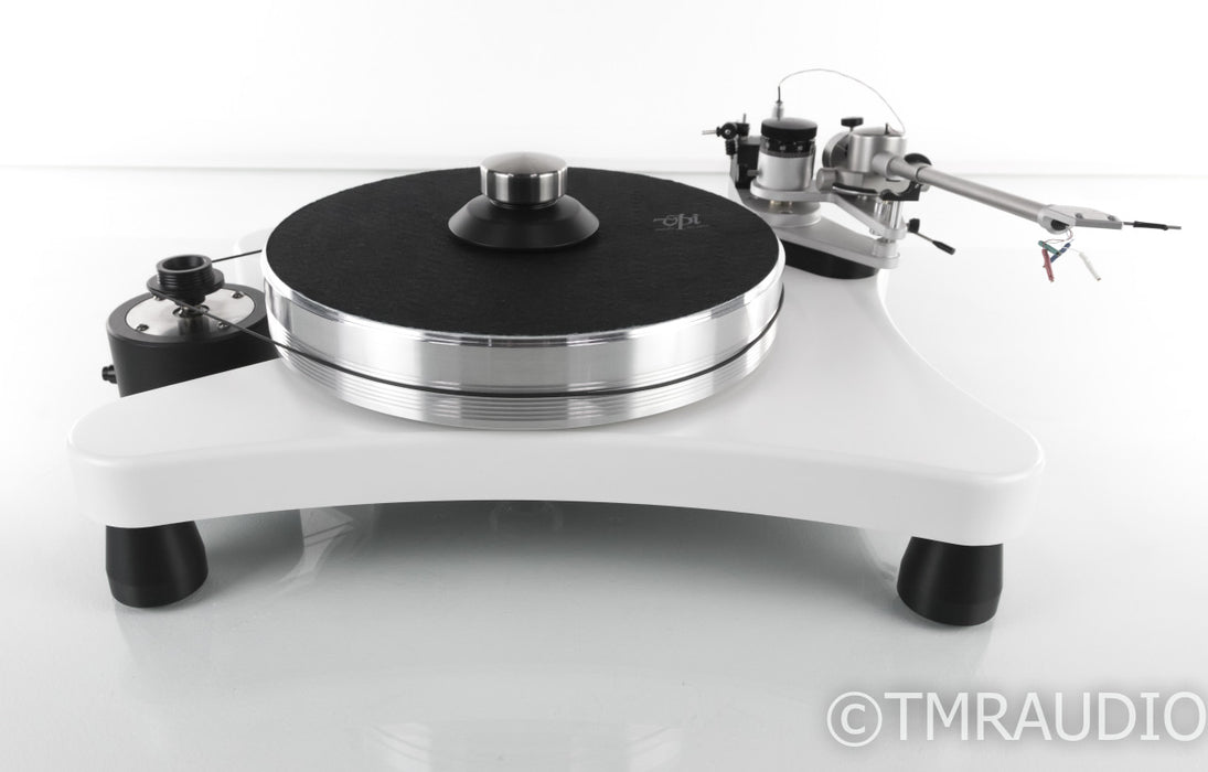 VPI Super Prime Scout Turntable; White w/ VTA On-The-Fly