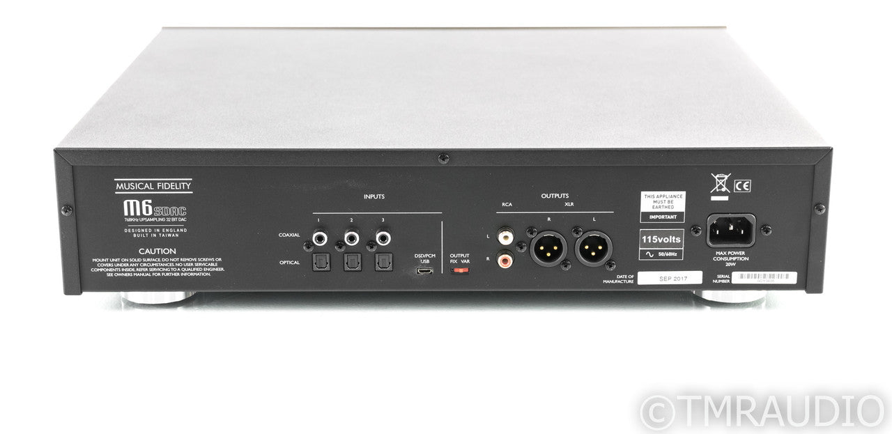 Musical Fidelity M6S DAC; D/A Converter; M6-SDAC; Remote