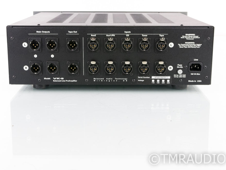 BAT VK-5i Balanced Stereo Tube Preamplifier; VK5i