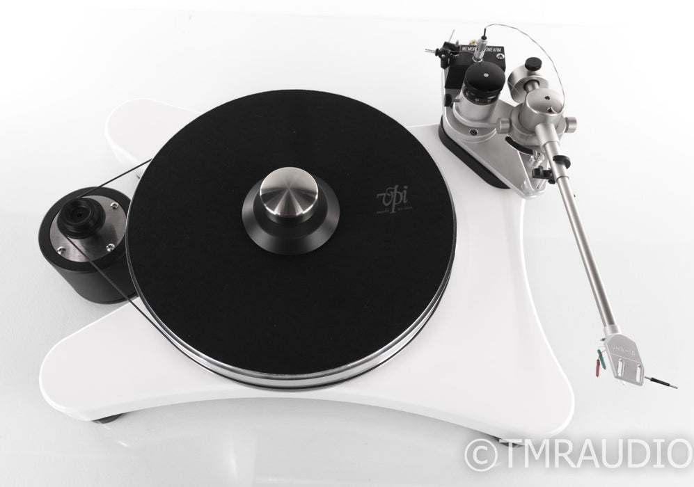 VPI Super Prime Scout Turntable; White w/ VTA On-The-Fly