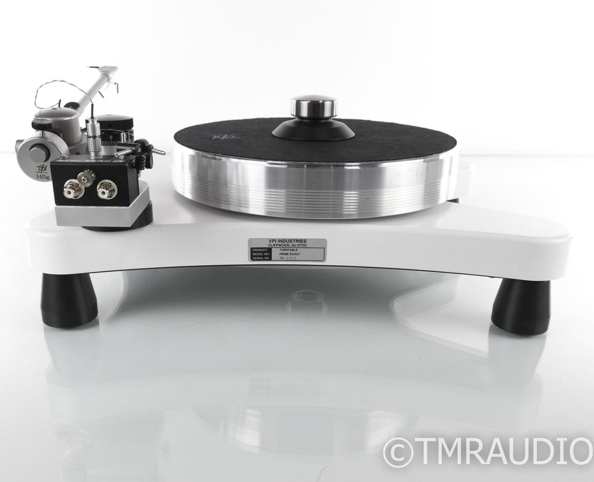 VPI Super Prime Scout Turntable; White w/ VTA On-The-Fly
