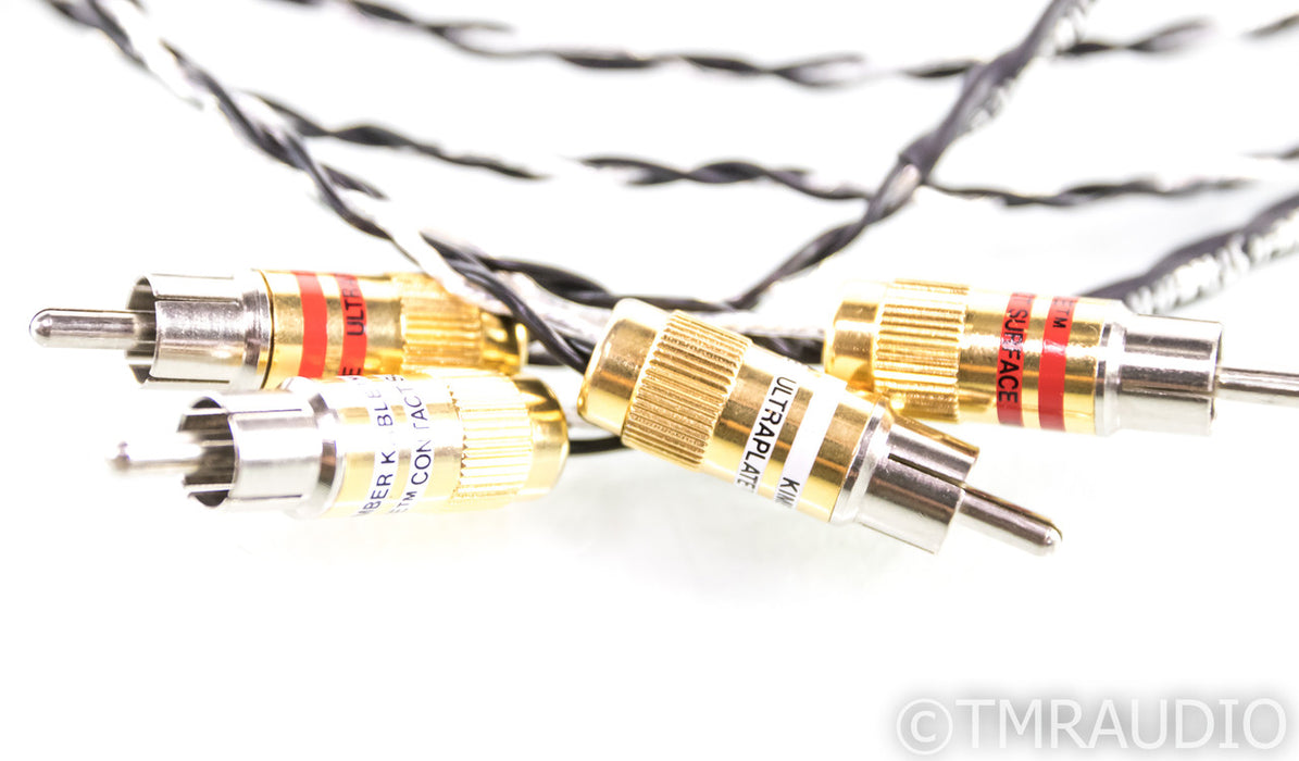 Kimber Kable Silver Streak SE RCA Cables; 1m Pair Interconnects