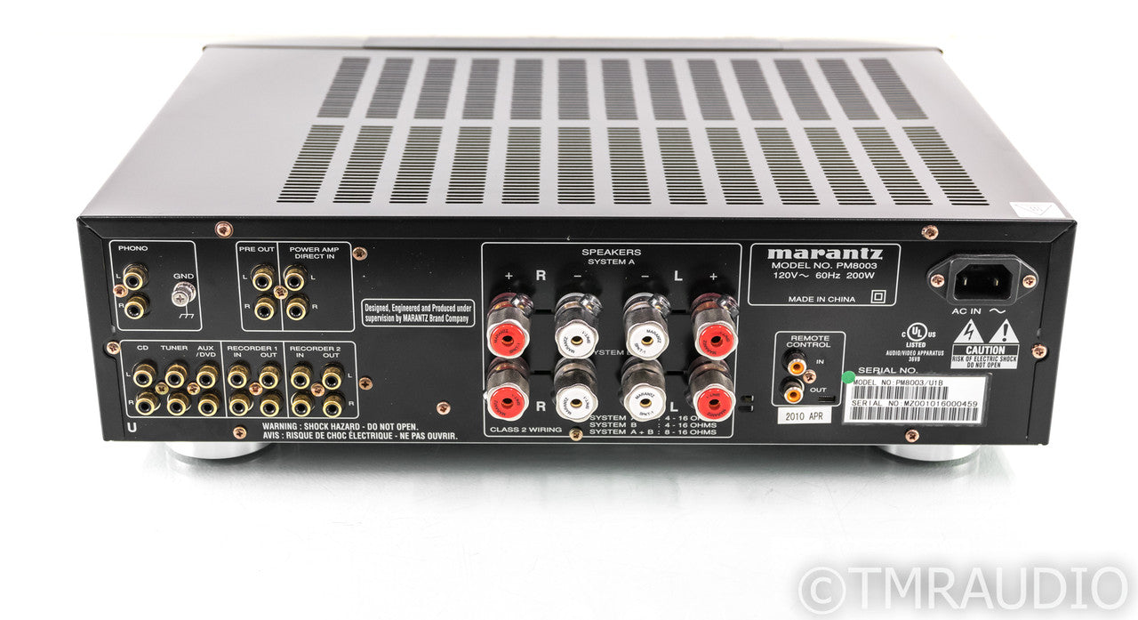 Marantz PM8003 Stereo Integrated Amplifier; PM-8003; Remote; Refurbished