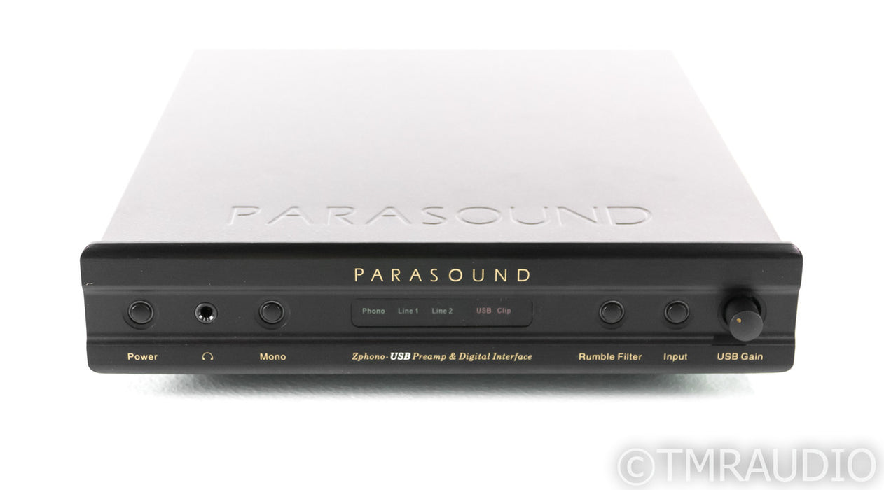 Parasound Zphono USB MM / MC Phono Preamplifier; A/D Converter; Z-Phono