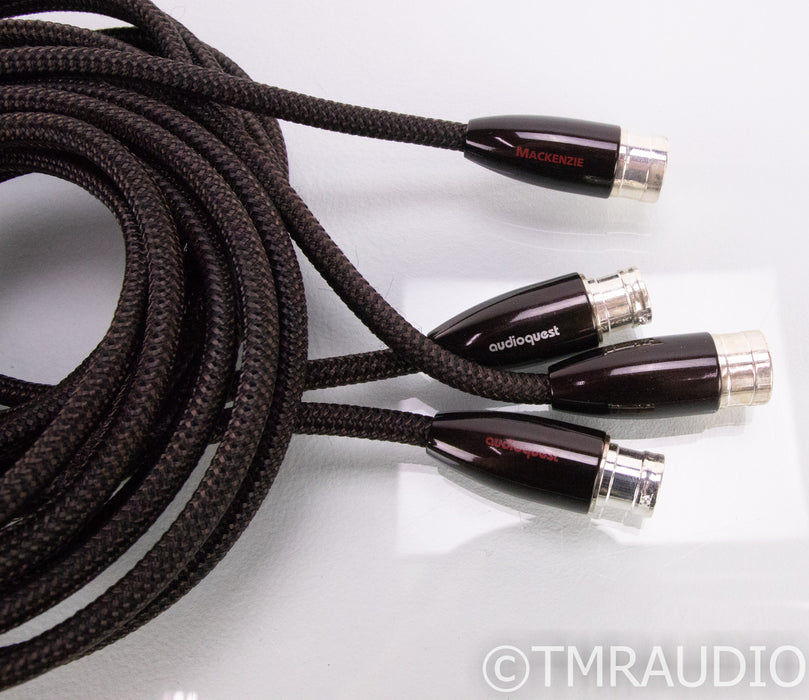 Audioquest Mackenzie XLR Cables; 3m Pair Balanced Interconnects; 72v DBS