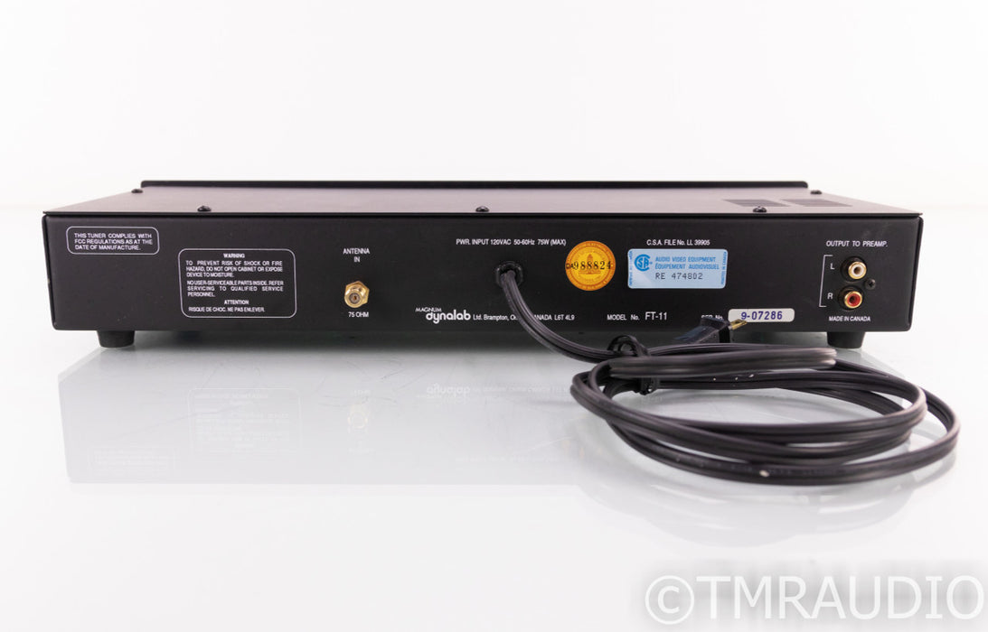 Magnum Dynalab FT-11 Analog FM Tuner; FT11; Factory Refurbished