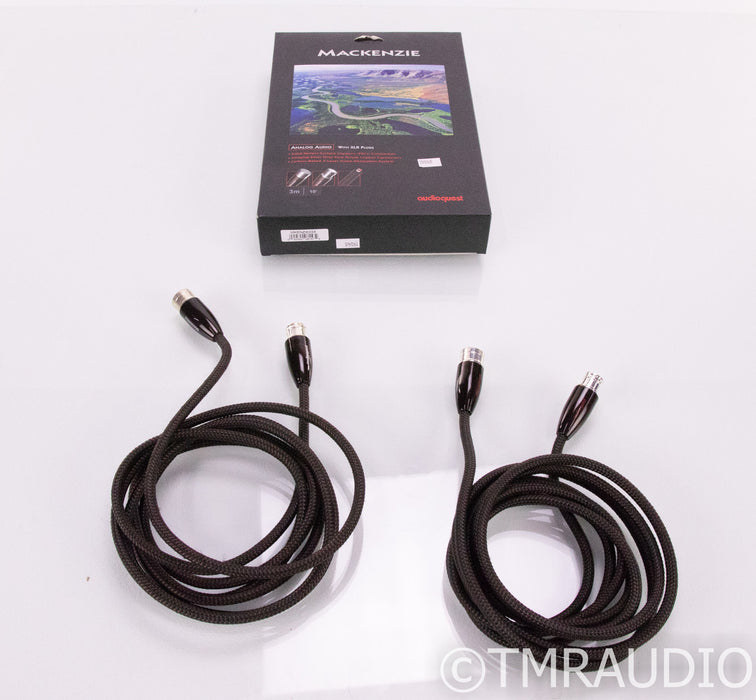 Audioquest Mackenzie XLR Cables; 3m Pair Balanced Interconnects; 72v DBS