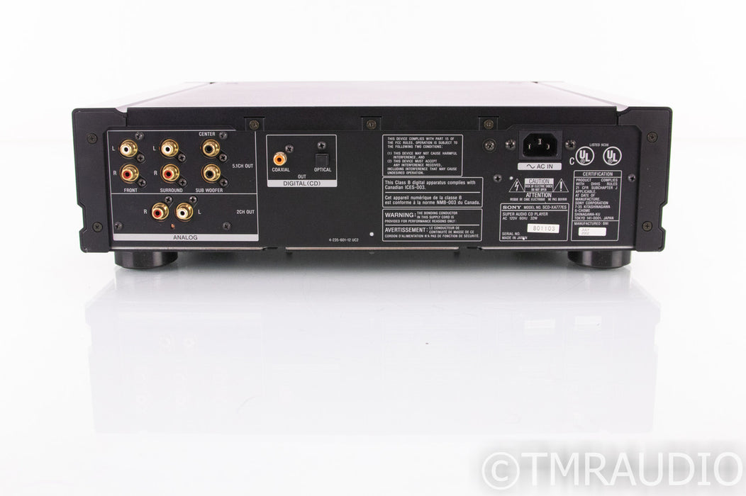 Sony XA777ES SACD / CD Player; XA-777ES; Remote