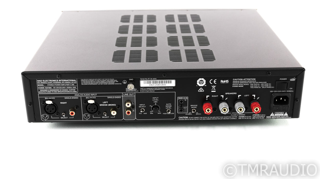 NAD C268 Stereo Power Amplifier; C-268