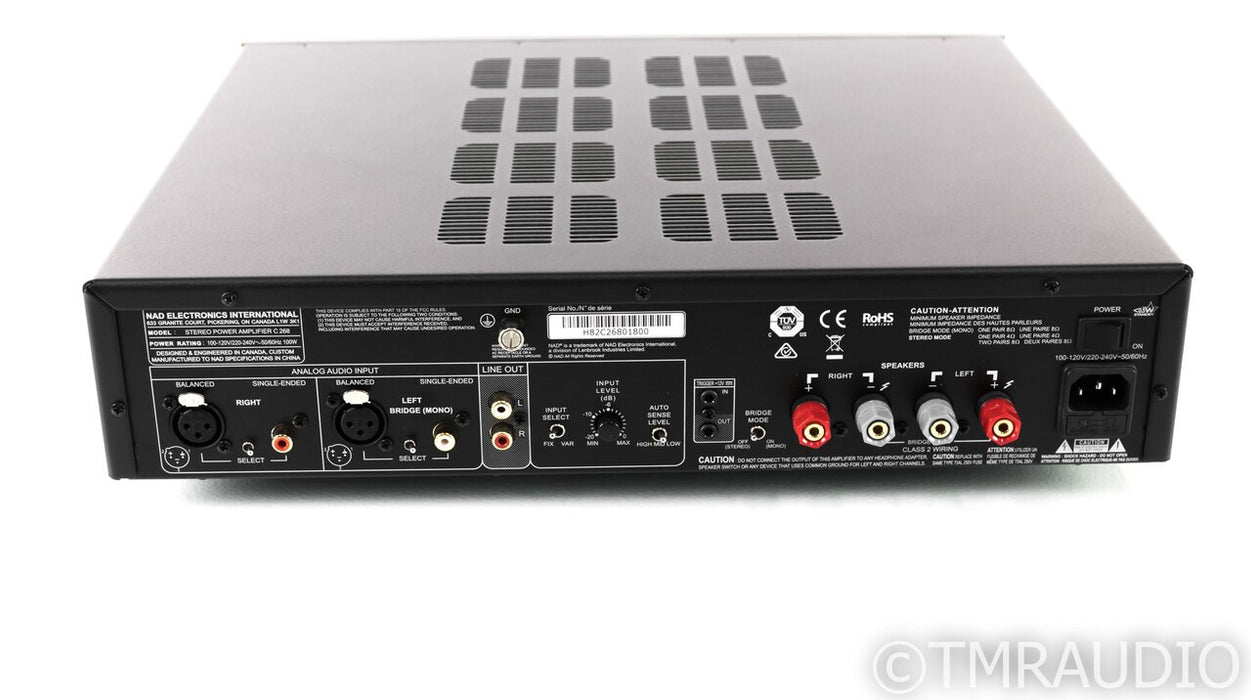 NAD C268 Stereo Power Amplifier; C-268