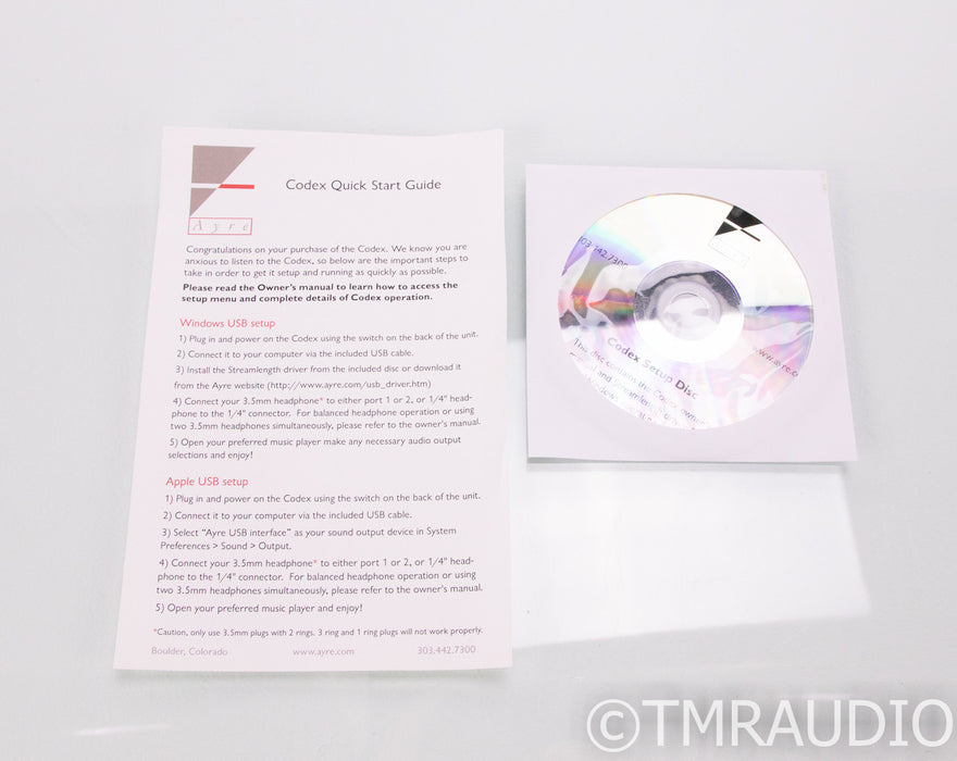 Ayre Codex DAC; D/A Converter