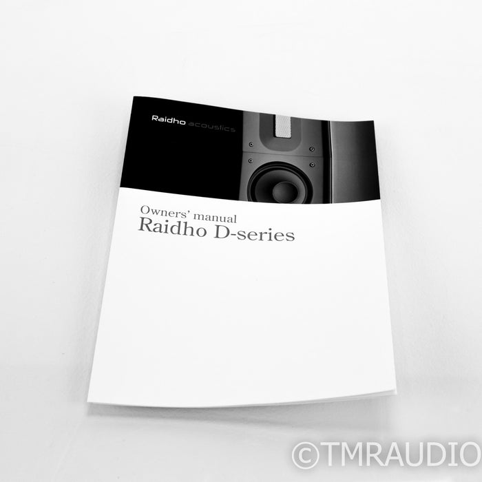 Raidho D-1.1 Bookshelf Speakers w/ Stands