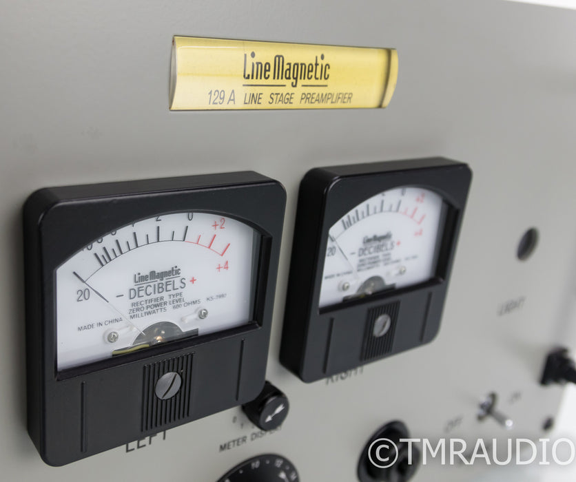Line Magnetic 25-B Stereo Tube Preamplifier; 129-A; Remote