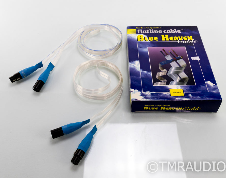 Nordost Flatline Blue Heaven XLR Cables; 2m Pair Balanced Interconnects