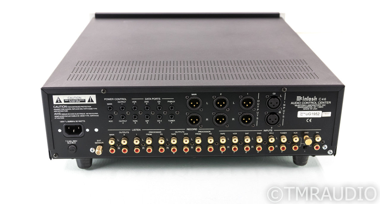 McIntosh C46 Stereo Preamplifier; C-46; Remote; MM Phono