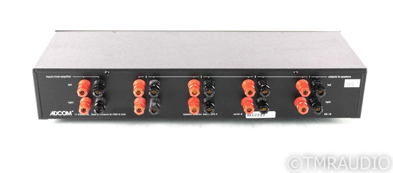 Adcom GFS-4 Four Channel Speaker Selector; GFS 4