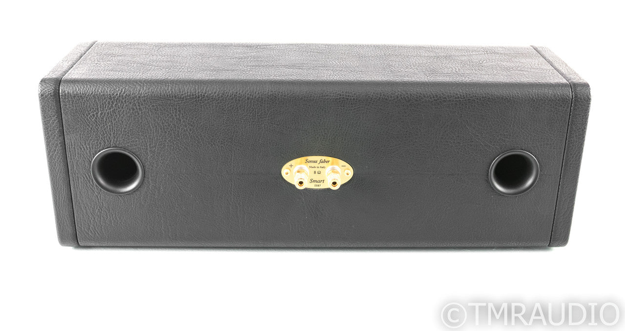 Sonus Faber Smart Center Channel Speaker; Black Leather