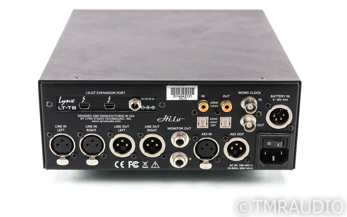 Lynx Hilo/TB DAC / ADC; D/A A/D Converter; LT-USB; Thunderbolt
