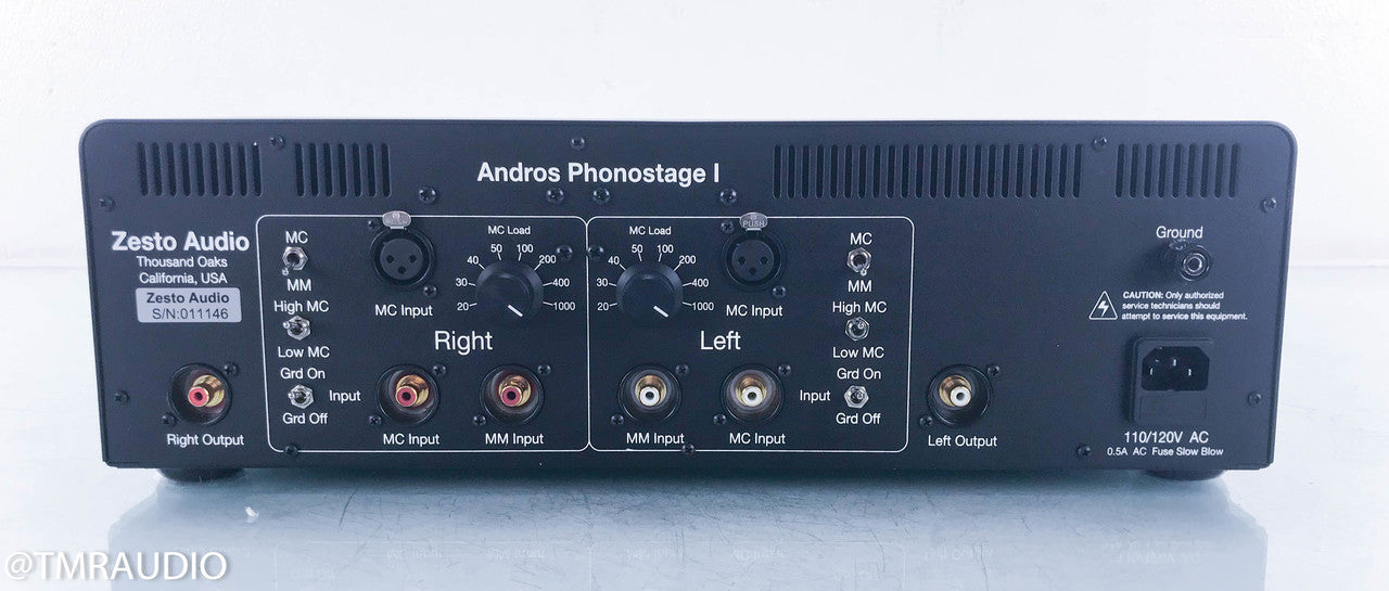 Zesto Audio Andros Phonostage 1 MM/MC Tube Phono Preamplifier