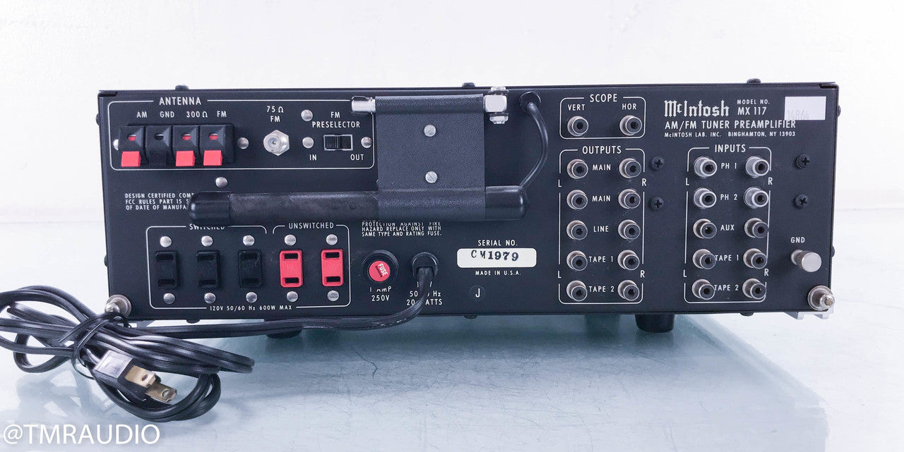 McIntosh MX 117 Vintage Stereo Preamplifier
