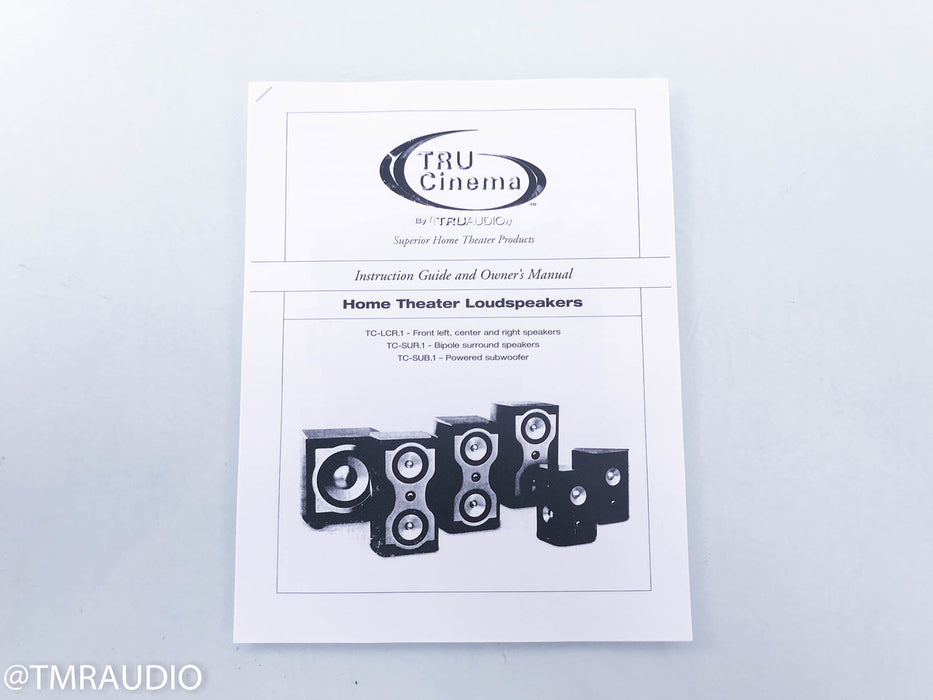 TruAudio TruCinema TC-LCR.1 Center Channel Speaker; Black w/ Natural Maple