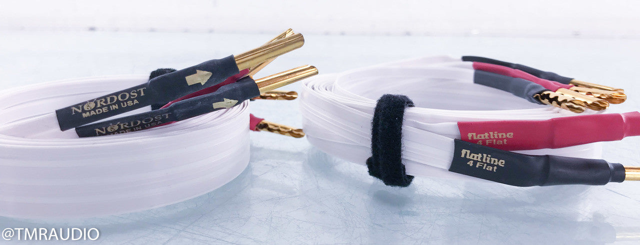Nordost Flatline Flat 4 Bi-Wire Speaker Cables