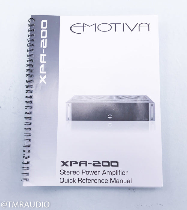 Emotiva XPA-200 Stereo Power Amplifier