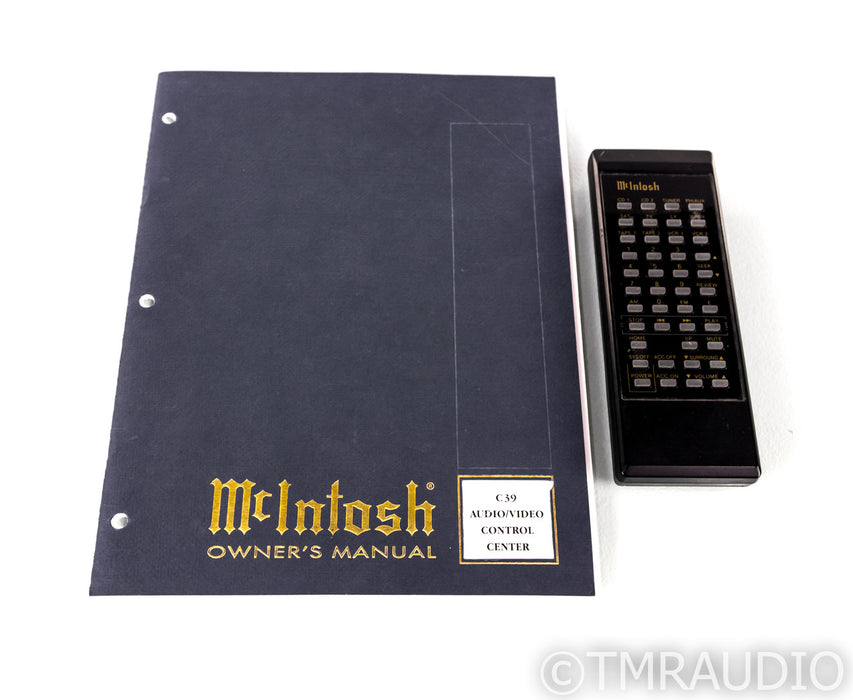 McIntosh C39 Home Theater Processor / Preamplifier; C-39; Remote; THX