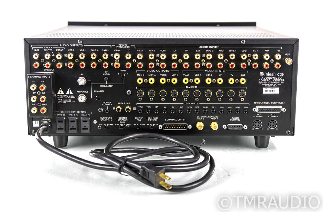 McIntosh C39 Home Theater Processor / Preamplifier; C-39; Remote; THX