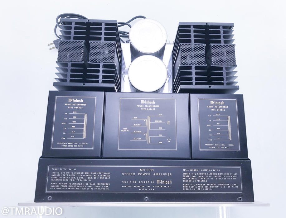 McIntosh MC2200 Vintage Stereo Power Amplifier