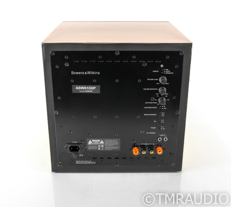 B&W ASW610XP 10" Powered Subwoofer; ASW-610XP; Custom Maple Veneer