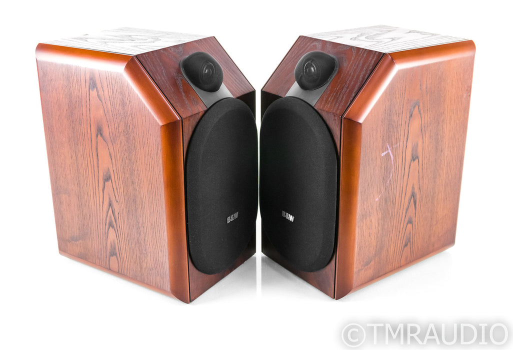 B&W CDM1 Bookshelf Speakers; Red Ash Pair; CDM-1
