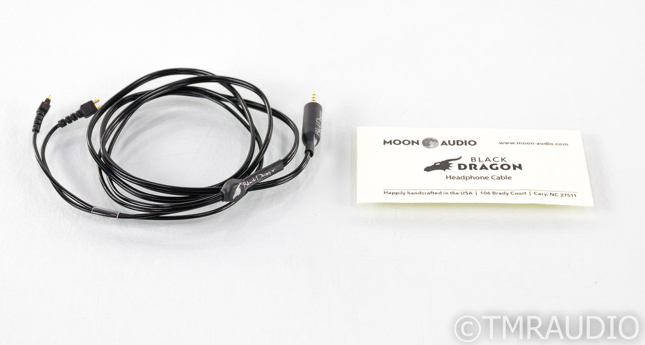 Moon Audio Black Dragon V1 Balanced Headphone Cable; 4ft; 2-Pin Connectors