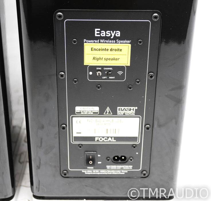 Focal Easya Wireless Powered Floorstanding Speakers; Black Pair; Hub Transmitter