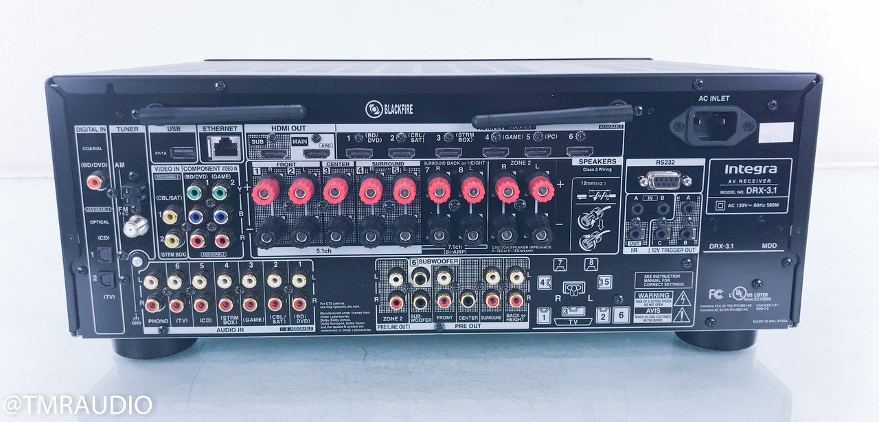 Integra DRX-3.1 7.2 Channel Home Theater Receiver